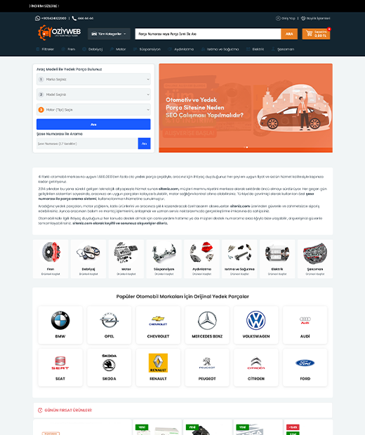 Pro Oto Yedek Parça Yazılımı